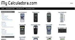 Desktop Screenshot of mycalculadora.com